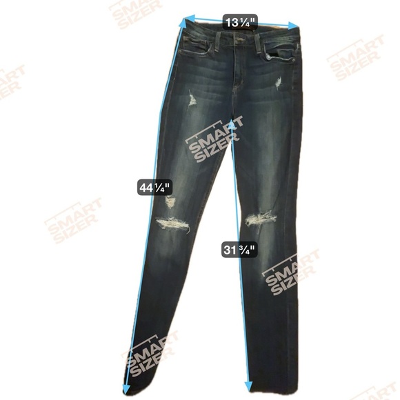 Joe's Jeans Dark Blue Skinny Fit Distressed Denim - Picture 9 of 9